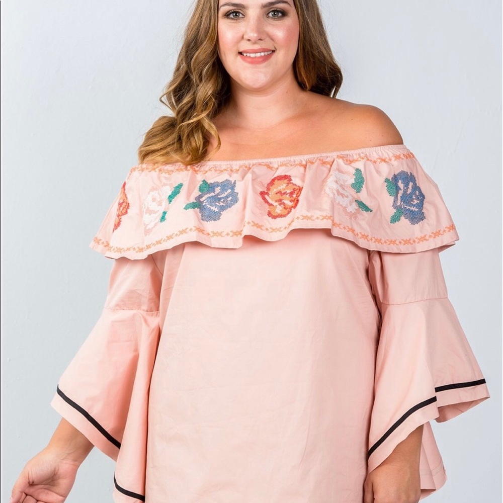⚡️Sale⚡️Plus Size Flounce Off the Shoulder Dress